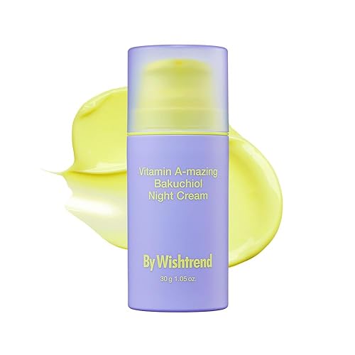 By Wishtrend Crema de noche Bakuchiol con vitamina A, humectante de retina para comenzar a envejecer, retinol, tratamiento nocturno para líneas
