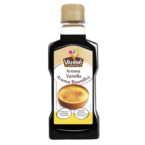VAHINÉ - Pastelería, aroma de vainilla para la elaboración de natillas, pasteles y tartas, frasco de 200 ml
