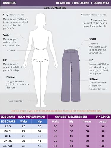 Image of Lycra Trouser for Women - Straight Fit Ankle Length Formal Pant for Office & Casual Wear, Classy Solid Pattern & Plain Design, Comfortable & Stretchable (in, Numeric, 30, Black)