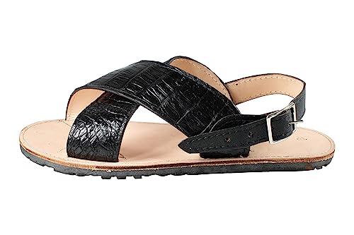 White Diamonds Boots Men Exotic Sandals Genuine Crocodile Leather Huaraches Piel Cocodrilo2