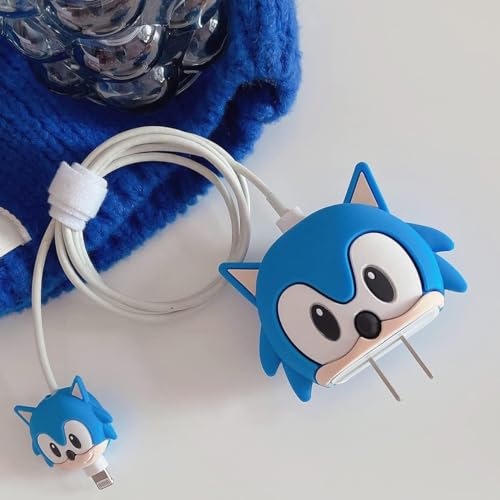 Image of Cartoon 3D Design Protective Case Compatible with Apple 18W - 20W USB-C Power Adapter Charger, Protective Cover for iPhone 18W & 20W Power Adapter Charger with Wire Saver. (Sonick)