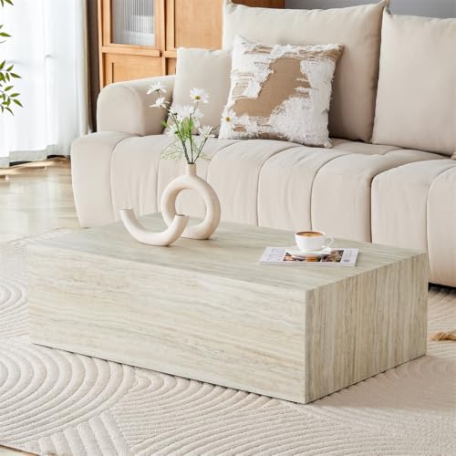 Wood Coffee Table Living Room Table - Modern Coffee Table,