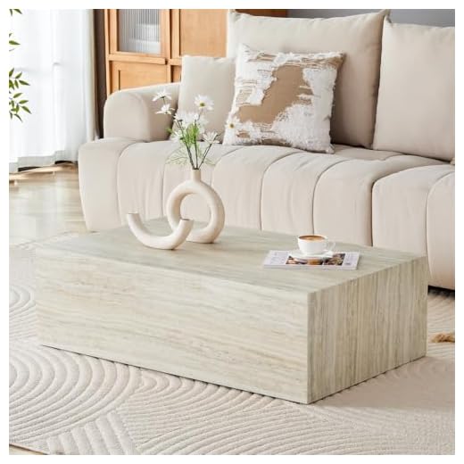 Modern Wood Coffee Table - No Assembly