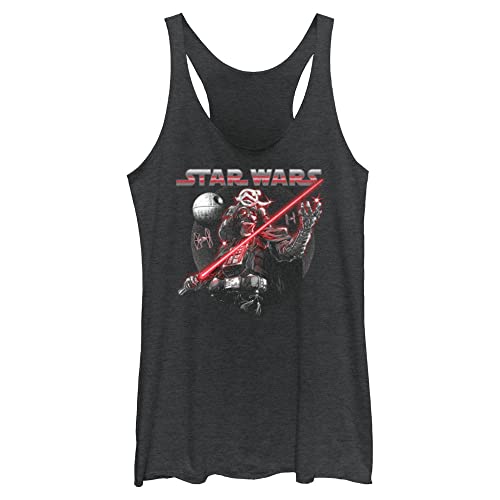 Débardeur Star Wars Cosmic Vader vêtement junior noir chiné taille L