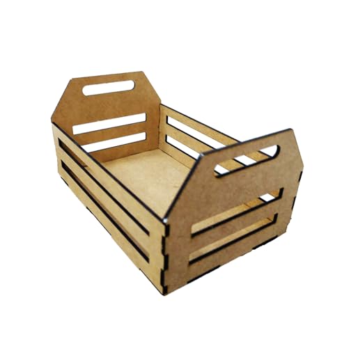 Kit 10un Caixote Corte Laser 22cm Mdf Crú Mini Caixotinhos