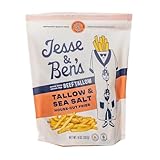 Jesse & Ben's House-Cut Tallow & Sea Salt Fries, Made with Grass-Fed Beef Tallow, Gluten-Free, Non-GMO Frozen Potatoes, Healthy Snack with No Seed Oils, Crispy Air Fryer Treat with 3 Ingredients