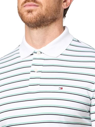 Image of Tommy Hilfiger Mens Short Sleeve Casual Polo Shirts in Regular Fit with Liquid Cotton
