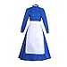 RocailleCos Women's Sophie Hatter Cosplay Costume Maid Blue Dress Suit (Sophie, L)