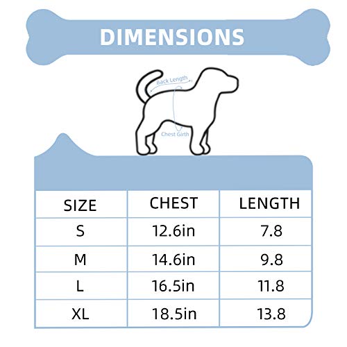 Soft Fleece Sweatshirt for Medium Dog,Winter Small Dog Sweaters Puppy Clothes,Fit Small Dogs Pet Cats Chihuahua Poodles Yorkies Pugs(Blue, Small) - Thumbnail 7