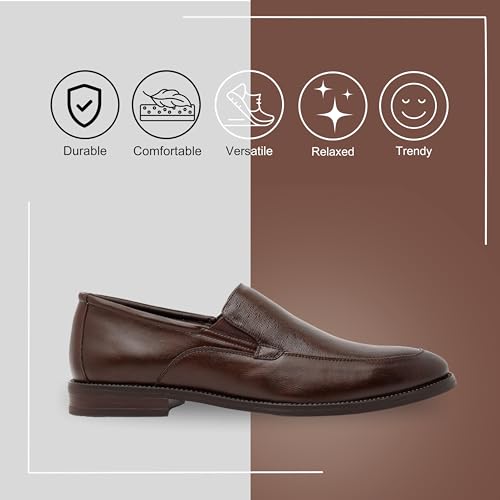 Image of Shades Classic Slip-On Formal Shoes for Men | Comfortable Walking Shoes | Classic Design | Soft Lining | Breathable | Slip Resistant