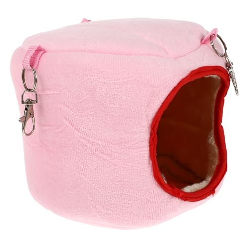 BESPORTBLE Hamster Hanging Nest Hammock for Small Pets Safe Winter Decor for Hamster Cages Easy to Hang Rotatable Hook for All Seasons and Adorable Pets