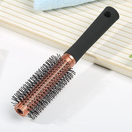 Leenchiry Round Hair Brush Wet Hair Brush Detangler Brush For Blow Drying Anti-Static Nylon Bristle Hair Comb Brush Detangling Hair Brushes For Women And Men All Hair Types Curly And Straight Wet And Dry (Round, Golden) #TOP6