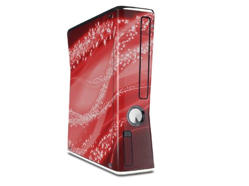 Mystic Vortex Red Decal Style Skin for XBOX 360 Slim Vertical