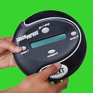 Hasbro gaming catch phrase electronic game fun active handheld party games for adults teens and kids ages 12 4 or more players 2 teams portable family travel games  urban country home decor