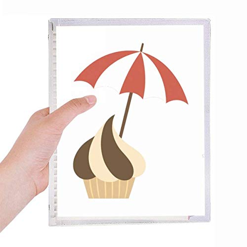 Carnet de notes en spirale rechargeable Sunshade motif glace au chocolat pour le bureau