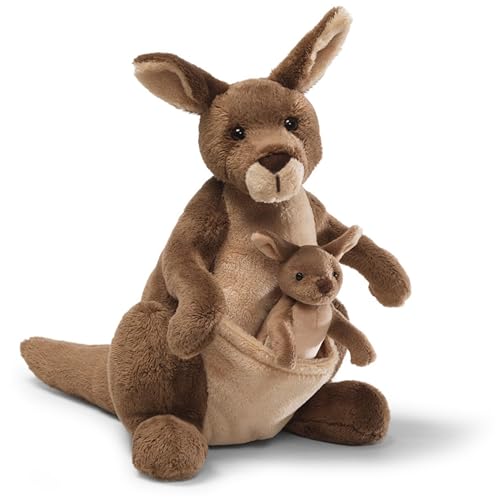 GUND peluche kangourou Jirra joey amovible brun 10 po