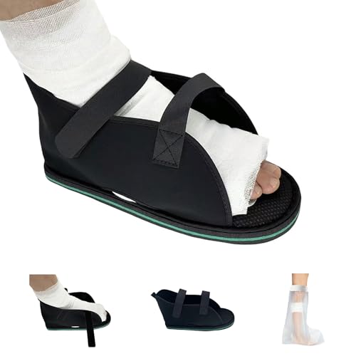 Siomlana Medical open-toe plaster shoe,Adjustable Walking Boots Recovery Cast Shoe Covers,Universal for Both Left and Right Feet,Medical Boots for Men or Women S