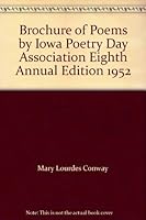 Brochure of Poems by Iowa Poetry Day Association Eighth Annual Edition 1952 B000IKIZLS Book Cover