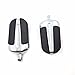 HTTMT Style 103- Chrome Foot Pegs Compatible with 1984-2017 Harley Softail Slim FLS/Softail Slim S FLSS/Heritage Softail Classic FLSTC/Fat Boy FLSTF
