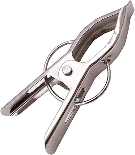 Garden Of Arts Stainless Steel Multipurpose/Cloth Clip/Cloth Pegs/Laundry/Home Pack of 12 Pcs, Silver, Size: 5.5 cm x 2.5 cm x 1 cm - Image 3