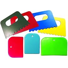 ROYLCO R5451 3 by 5-Inch Paint Scrapers, 4 Designs, 7-count