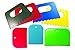 ROYLCO R5451 3 by 5-Inch Paint Scrapers, 4 Designs, 7-count