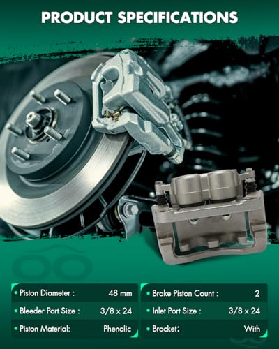 Image of SCITOO Rear Left+Right Brake Calipers With Bracket 18B4921 18B4920 Compatible For Ford For F-250 Super Duty 2005-2007,For Ford For F-350 Super Duty 2005-2007