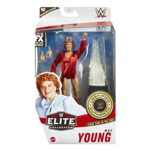 Figurine Mae Young Elite 81 WWE cadeau idéal pour passionné de catch rétro