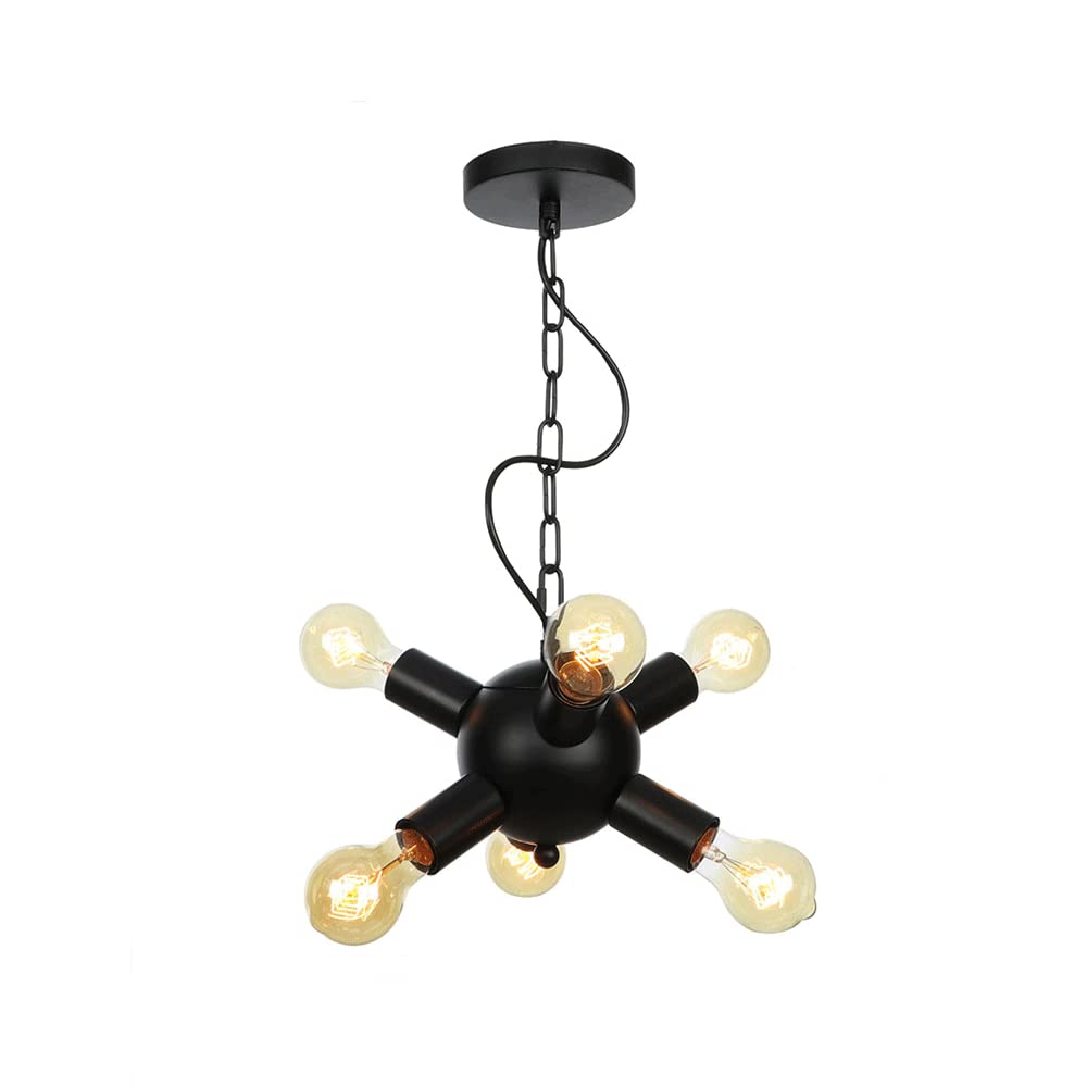 Lámpara de techo de 6 luces ideal para comedor y cocina moderna