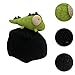 Aosekaa Ski Helmet Cover Helmets Accessories Creative Lightweight Skiing Helmet Covers Warm Winter Ski Helmet Decoration Knitted Cap, Green