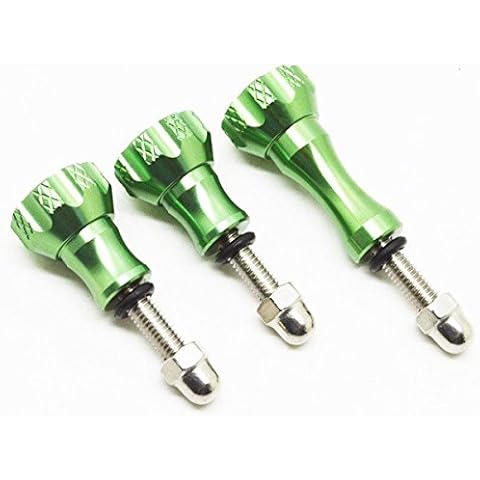 PROtastic 3x Aluminium Thumb Screws & Bolts (3 pack) Spare Metal Aluminium CNC Screw for Gopro Hero / SJCAM Action Cameras Cover