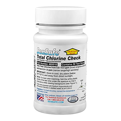 Industrial Test Systems 480010 Total Chlorine Water Check Test Strip