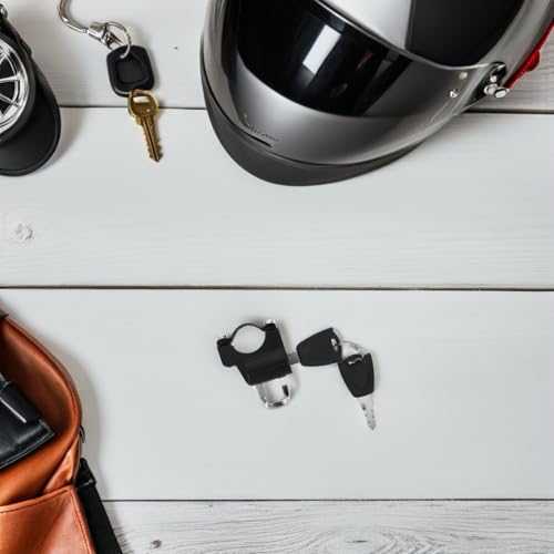 Candado para casco de motocicleta con acabado resistente negro pack de 4 8