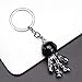 MUAMAX Black Spacemen Keychains for Men Creative Astronaut Car Key Chain Pendant Backpack Purse Charm Lucky Astronaut Keyrings