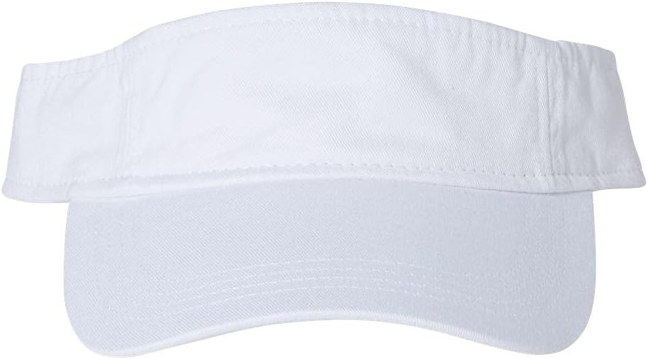 Bio-Washed Visor - VC500 - Adjustable - White
