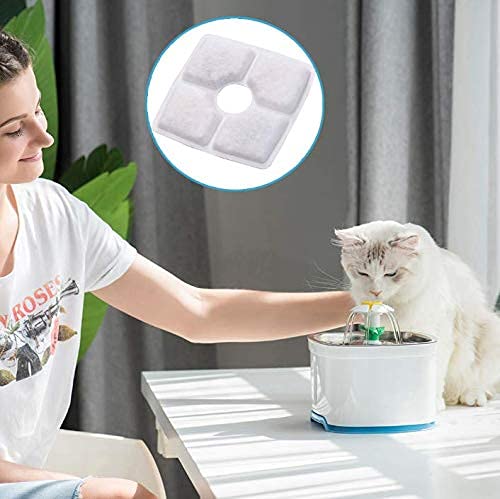 Filtros de repuesto para fuente de agua para gatos 6 piezas miniatura 2