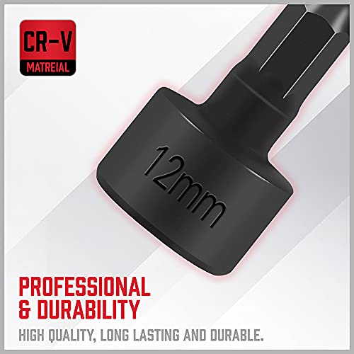 Sedy 22-Piece Power Nut Driver Set For Impact Drill, 1/4” Hex Head Drill Bit Set Sae And Metric Screwdriver Socket Set, Cr-V, Quick Change Chuck Socket Wrench Screw Impact Nut-Setter #TOP6