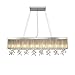 YXLMAONY Lumière Plafond Nordic Moderne Hang Lamp 9 Têtes Pendentif Éclairage Cristal Strip Shape Lustre Luge de Suspension de Verre Suspension Light Ferme Vintage E14 Chandelier Abat-Jour Convient à