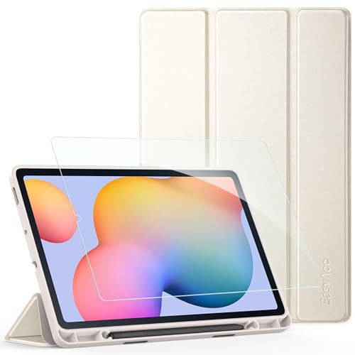 EasyAcc Funda para Samsung Galaxy Tab S6 Lite 2024 2022 2020 10.4 pulgadas con protector de pantalla...