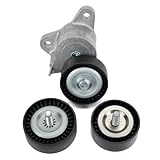 MPLUS 2 Idler Pulley & Tensioner Assembly fits For Jeep 2009-2017 Compass 2.0l 2.4l, 2008 Compass Manual 2.0l 2.4l, 2008 Patriot Manual 2.0l 2.4l, 2009-2017 Patriot 2.0l 2.4l, And More