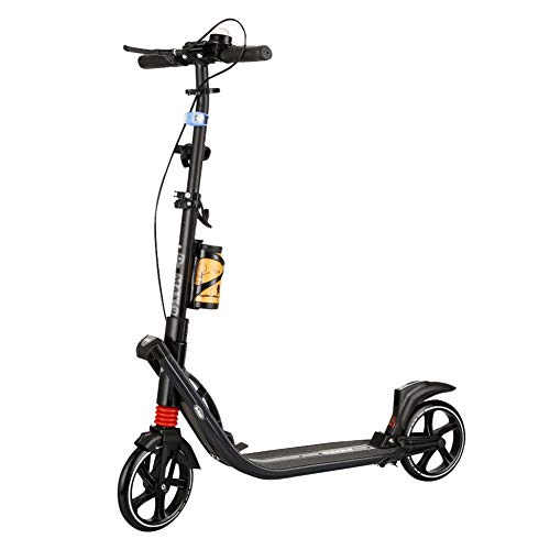 Best Bargain Scooter Portable Kick for Adult, Double Shock Absorption Brake Fender, Wide Pedal 2 Whe...