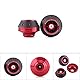 aqxreight - Slider Crash Protecter, CNC Aluminium Vorderradgabel Rad Rahmenschleifer Motorrad Absturzsicherung Roller Moped(rot)