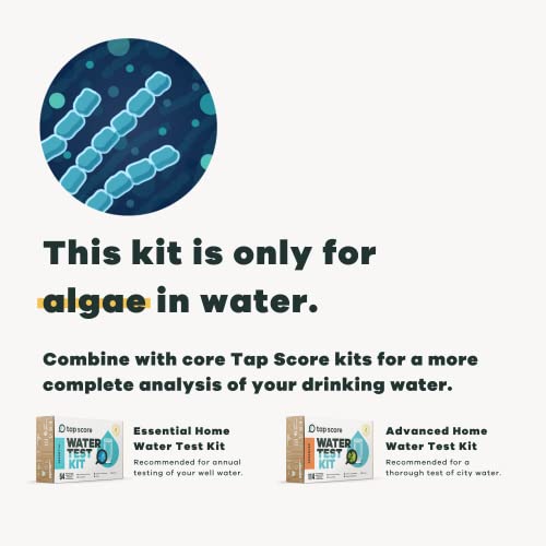 Image of Tap Score Algae in Water Test Kit | Full Report | EPA Certified Water Labs | #1 Best Home Water Test 2021-24 NYT Wirecutter | 100% Unbiased