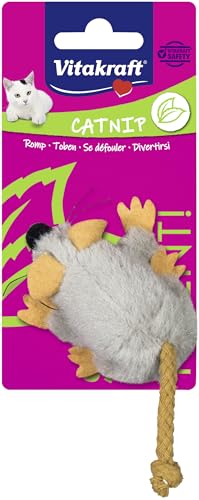 Vitakraft Jouet Souris avec Herbe à Chat à l'Intérieur
