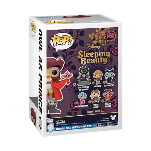 Funko Pop! Disney: Sleeping Beauty 65th Anniversary - Owl As Prince - la Belle Au Bois Dormant - Figurine en Vinyle à Collectionner - Idée de Cadeau - Produits Officiels - Movies Fans