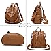 Imagen de Wishliker Bolso Mochila Cuero Antirrobo Mochilas Tipo Casual para Mujer