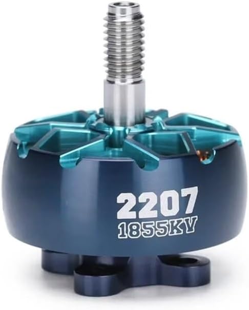 Fit for RC Drone Quadcopter FPV Racing 4PCS ECO II Series 2207 1855KV/2755KV 3-6S Brushless Motor 4mm Bearing Shaft(1PC-2755KV)