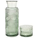 Idéal pour offrir : cet ensemble carafe et verre décoratifs est un cadeau attentionné pour une pendaison de crémaillère, un mariage ou toute autre occasion qui requiert une touche d’élégance. carafe à eau et pichet à eau en relief