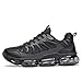 Srenket Mens Running Shoes Air Cushion Walking Tennis Sneakers Fashion Casual Non Slip Breathable Trail Sport Gym Black