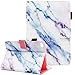 Fvimi iPad Mini Case, iPad Mini 2 Case, iPad Mini 3 Case, iPad Mini 4 Case, Multi-Angle Viewing Folio Smart Leather Cover with Auto Sleep/Wake Function for Apple iPad Mini 1/2/3/4, Marble